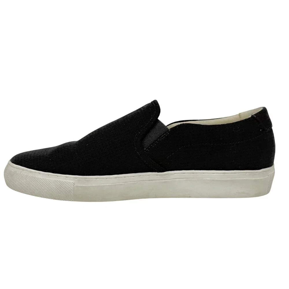 Skechers Womens Fit Air Black Slip On Shoes Memory Foam Sz‎ 9 Perforated 49759